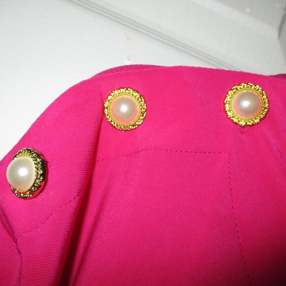 A.U.W Fuschia Blouse Size Small - Picture 5 of 7